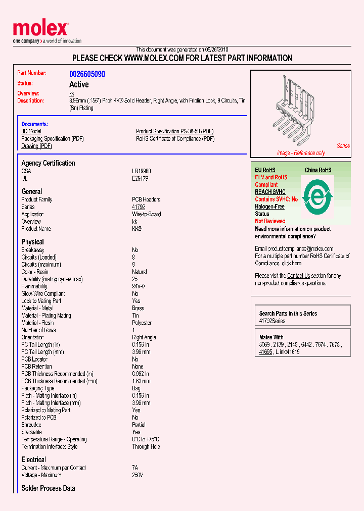 26-60-5090_961953.PDF Datasheet