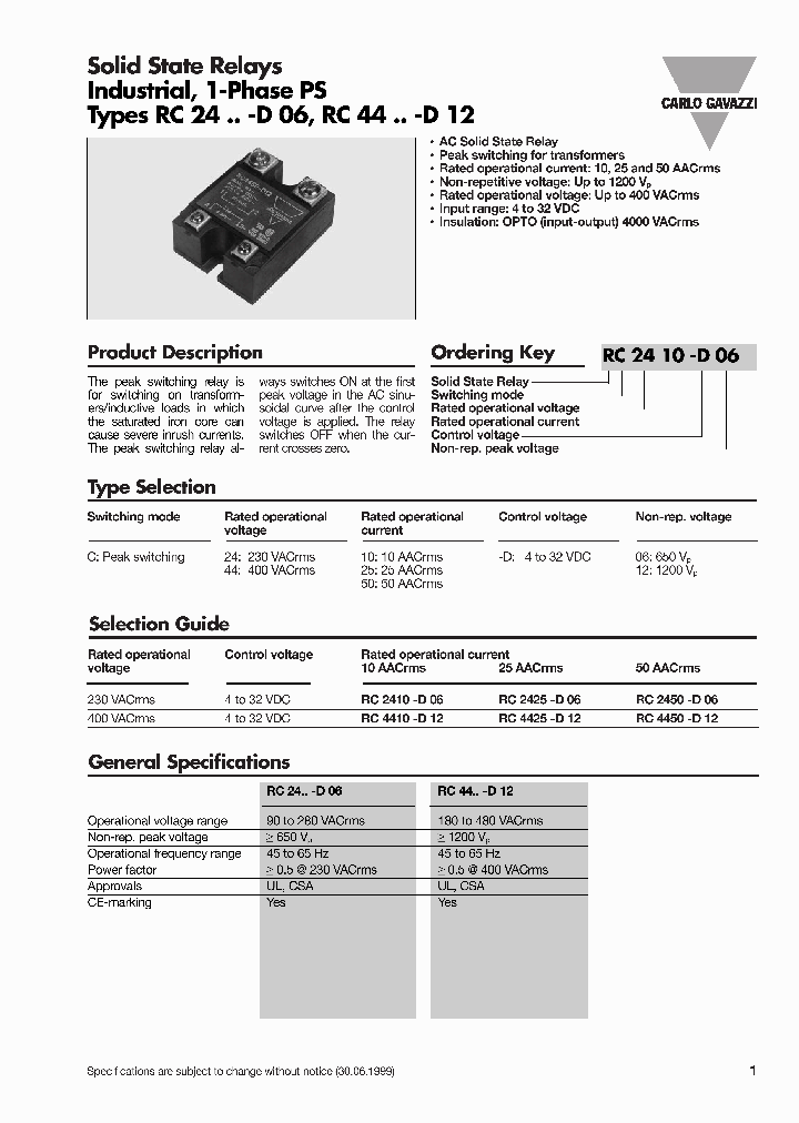 RC2425-D06_634630.PDF Datasheet Download --- IC-ON-LINE
