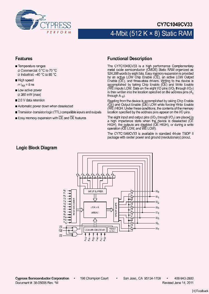 CY7C1049CV33-8ZSXC_966540.PDF Datasheet