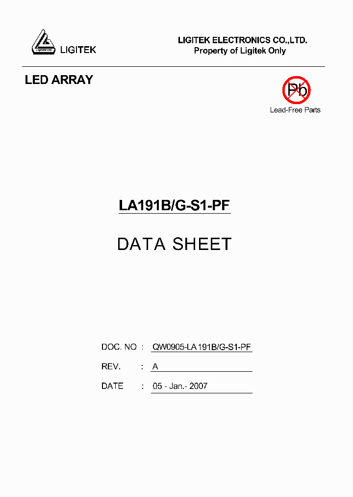 LA191B-G-S1-PF_978060.PDF Datasheet