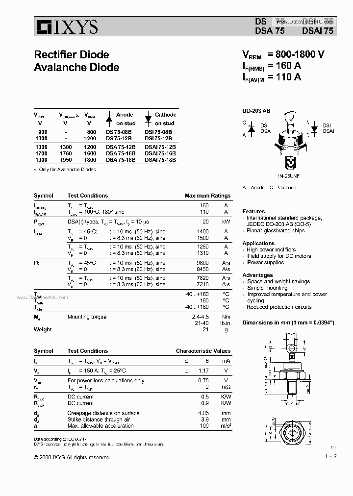 DSI75_692703.PDF Datasheet