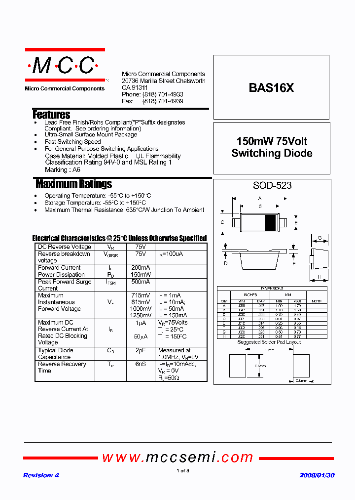BAS16X-TP_643489.PDF Datasheet