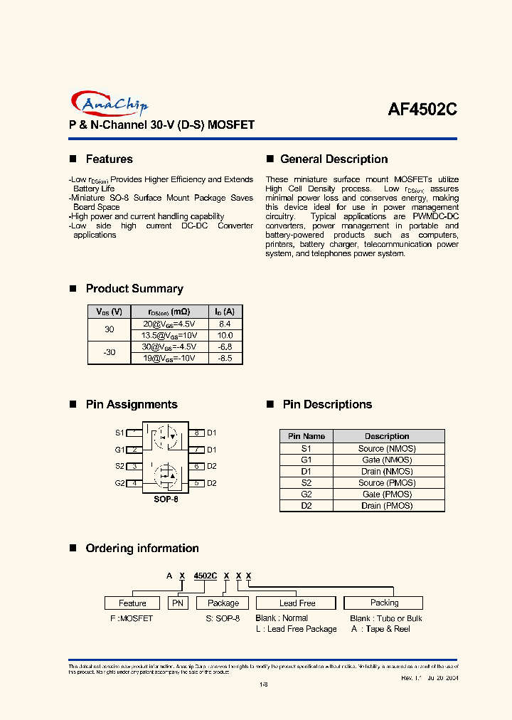 AF4502C_644345.PDF Datasheet Download --- IC-ON-LINE