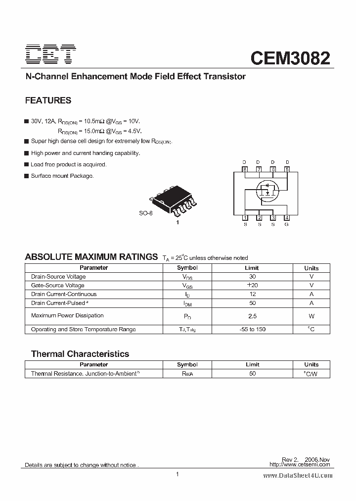 CEM3082_713642.PDF Datasheet