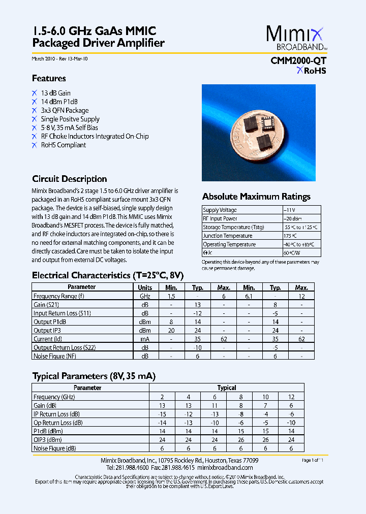 CMM2000-QT10_1054922.PDF Datasheet