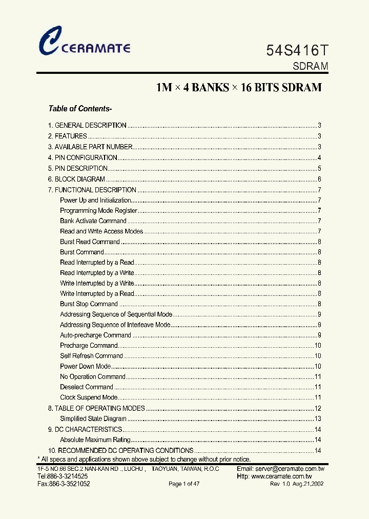 54S416T_956990.PDF Datasheet