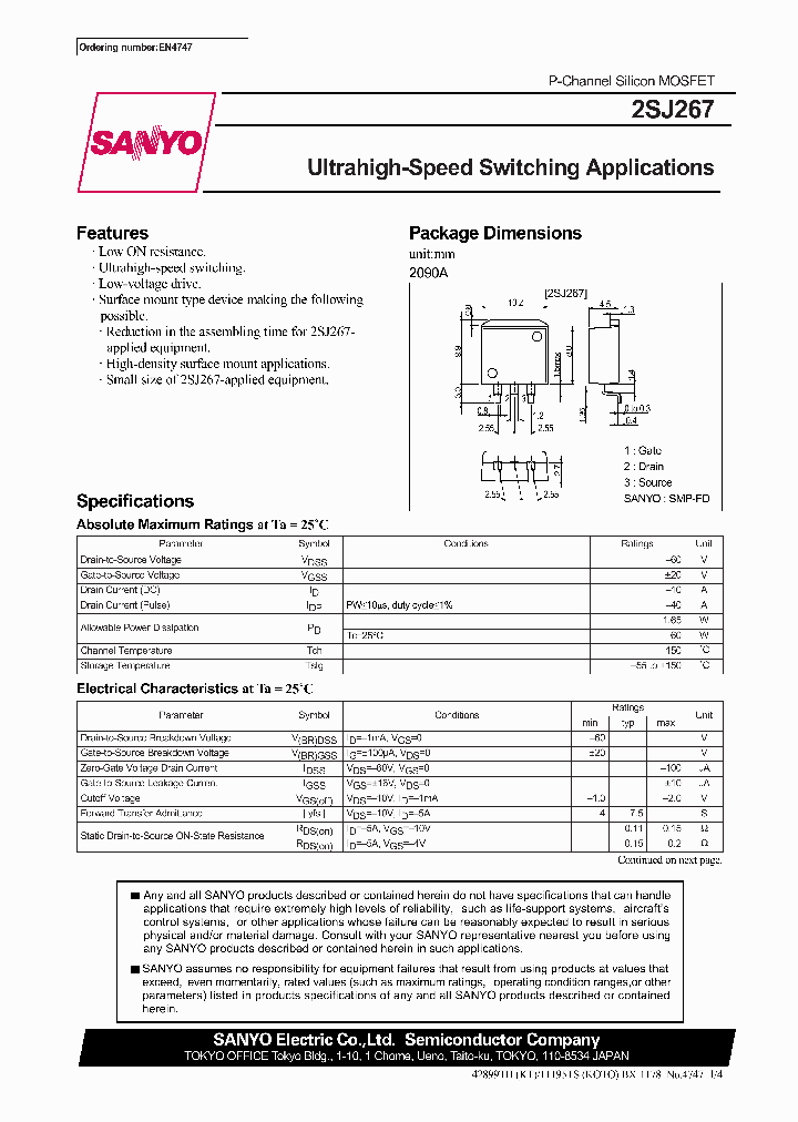 2SJ267_959277.PDF Datasheet