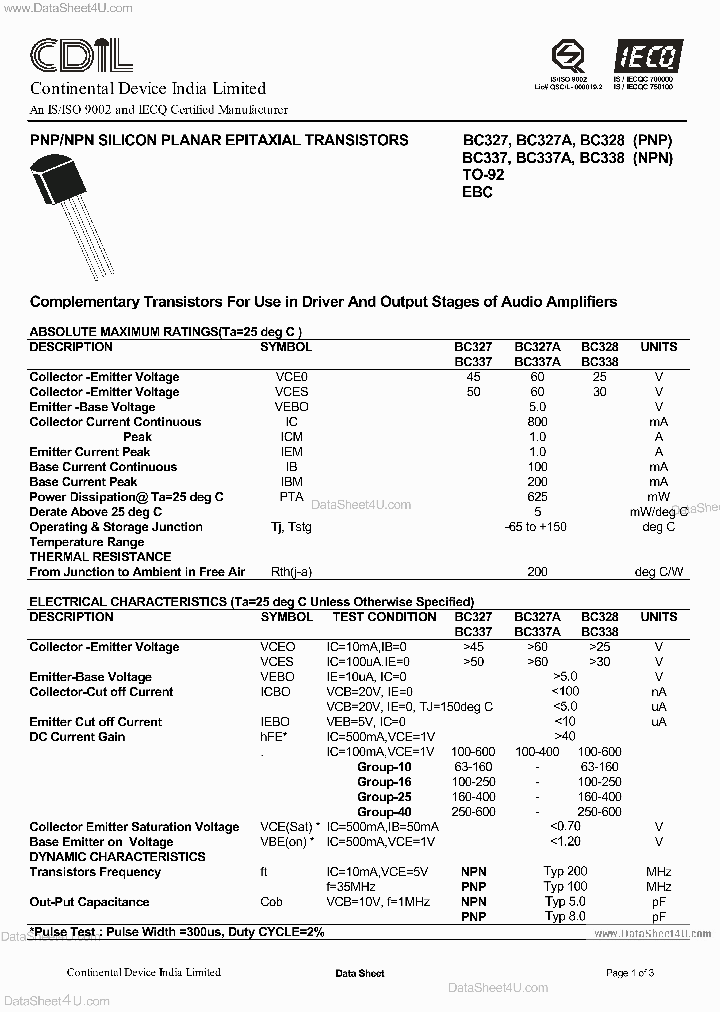 BC337_763974.PDF Datasheet Download