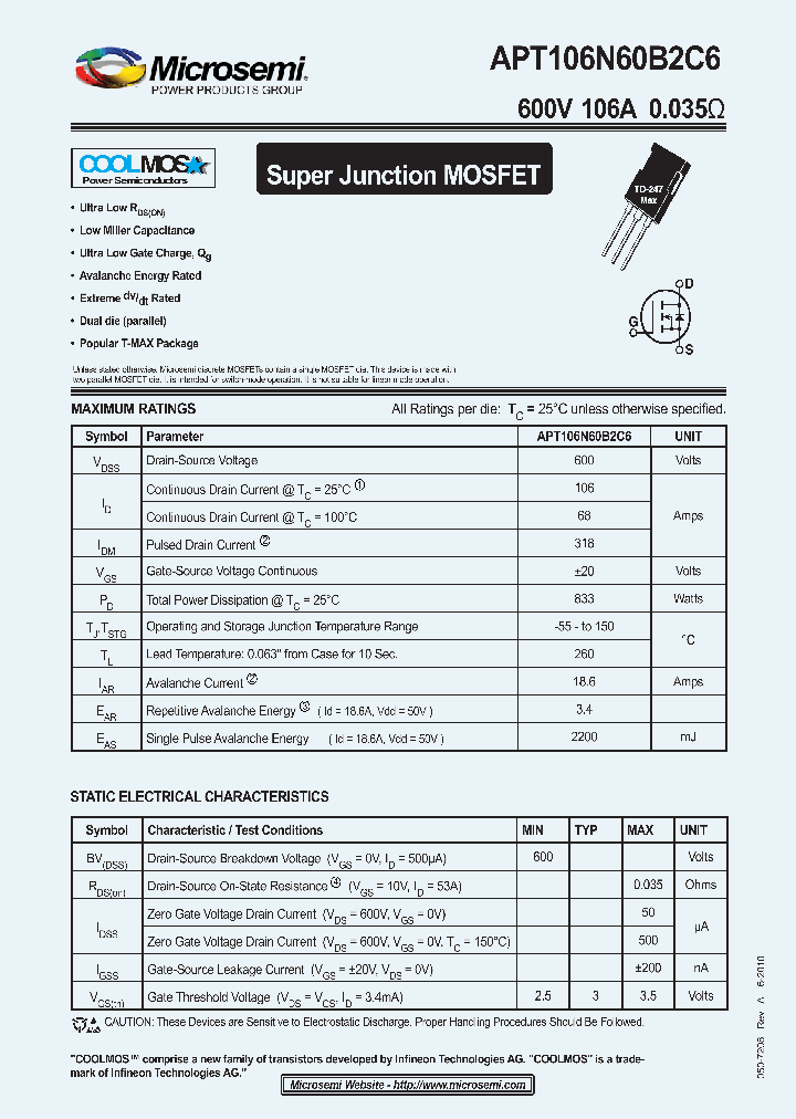 APT106N60B2C6_1103579.PDF Datasheet