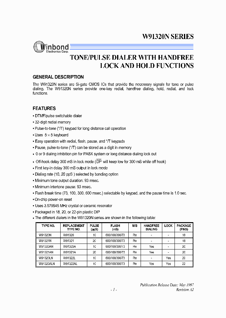 W9132XN_979497.PDF Datasheet