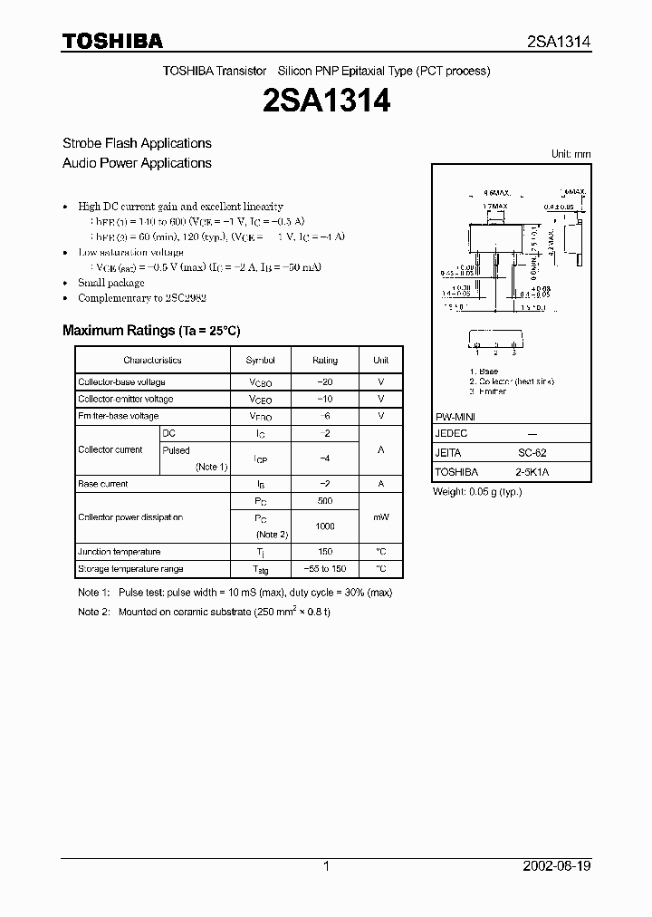 2SA1314_980987.PDF Datasheet