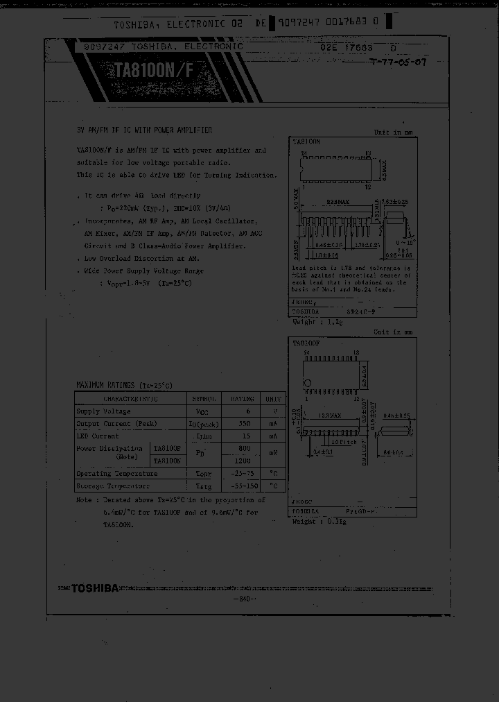 TA8100_782855.PDF Datasheet