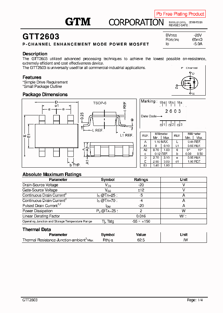 GTT2603_1116840.PDF Datasheet