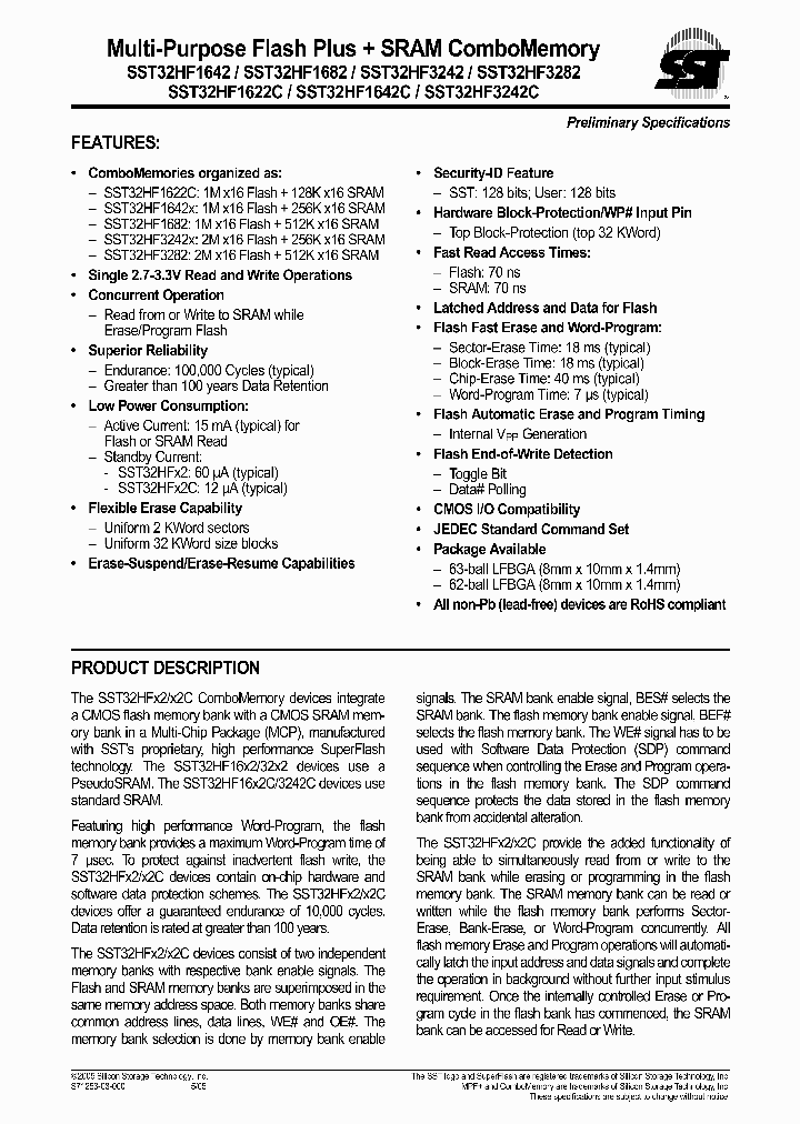SST32HF3242C-70-4C-LS_691982.PDF Datasheet