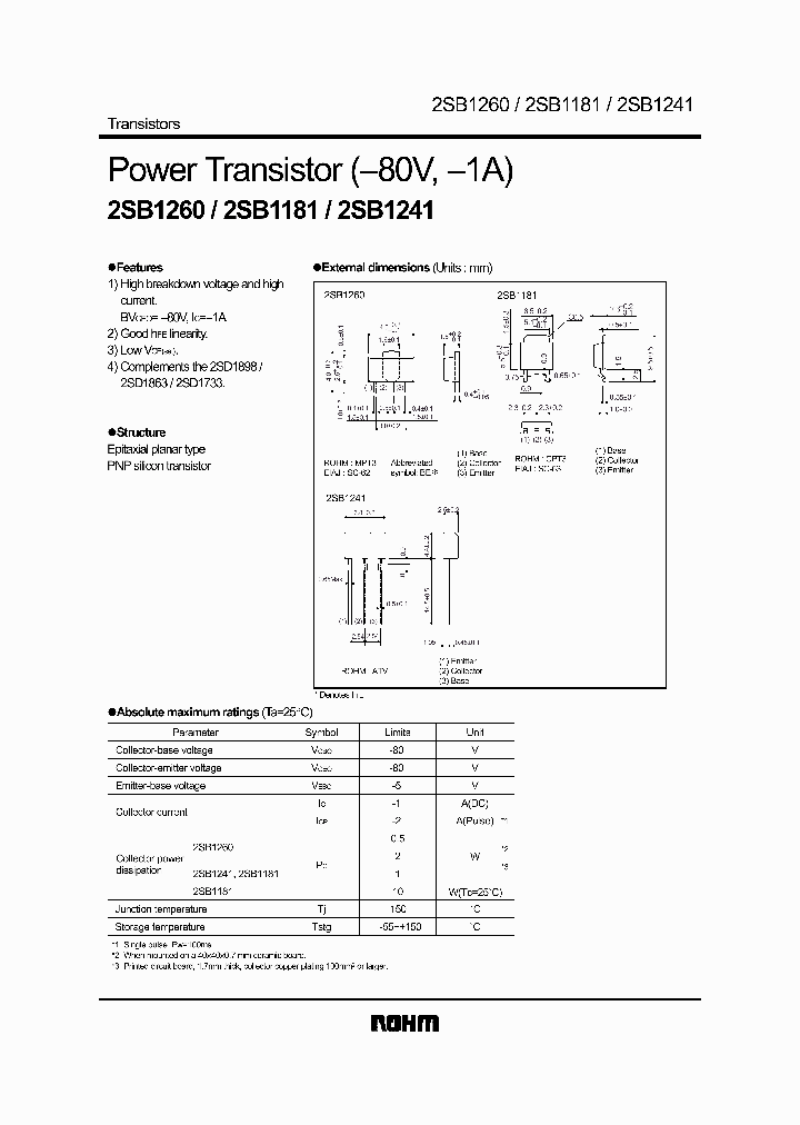 2SB1181_1023618.PDF Datasheet
