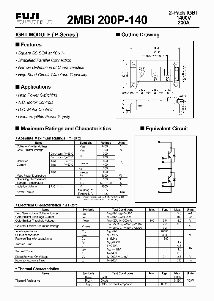 2MBI200P-140_1033029.PDF Datasheet