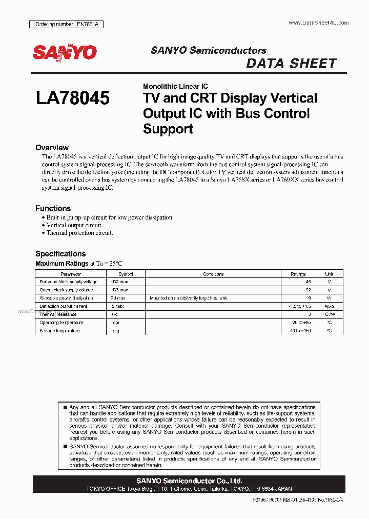 LA78045_825721.PDF Datasheet