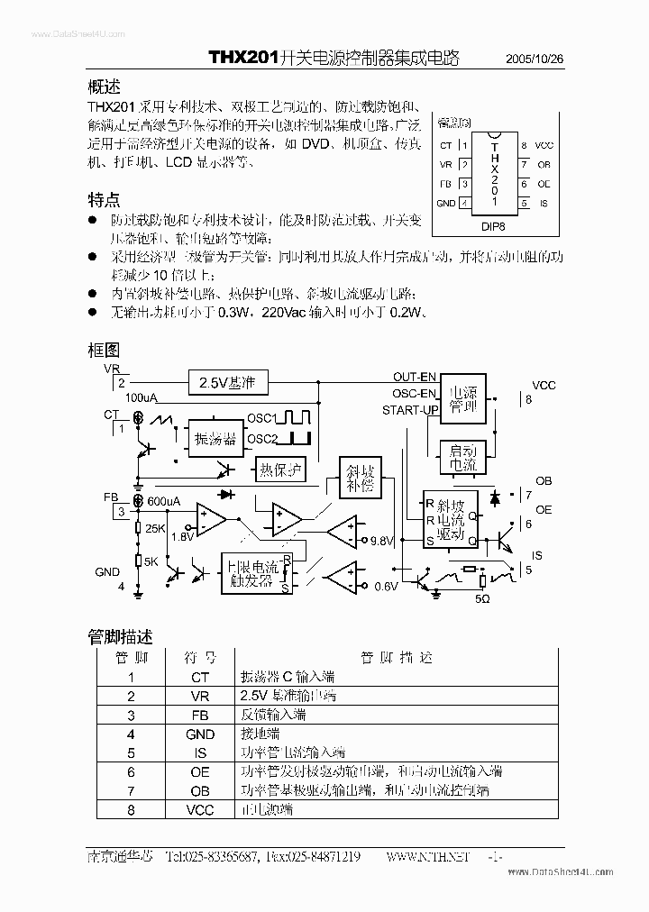 THX201_827582.PDF Datasheet Download --- IC-ON-LINE