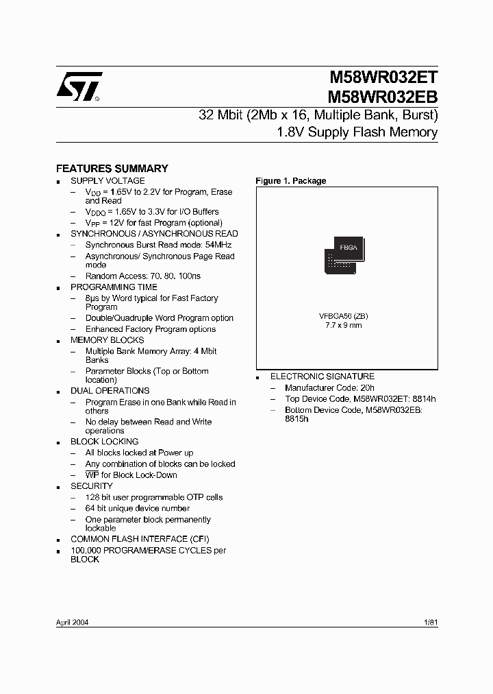 M58WR032E-ZBT_705130.PDF Datasheet