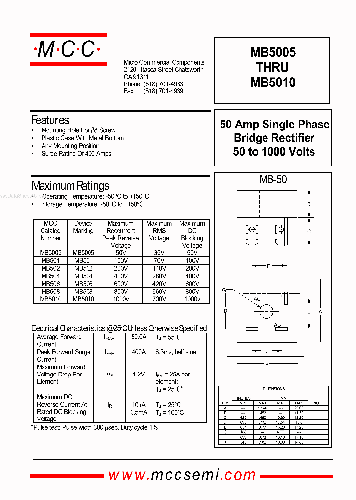MB5010_839142.PDF Datasheet