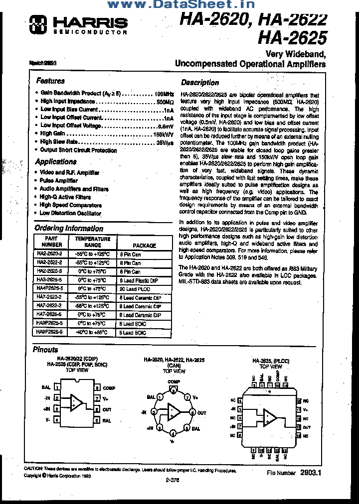 HA7-2620_840017.PDF Datasheet
