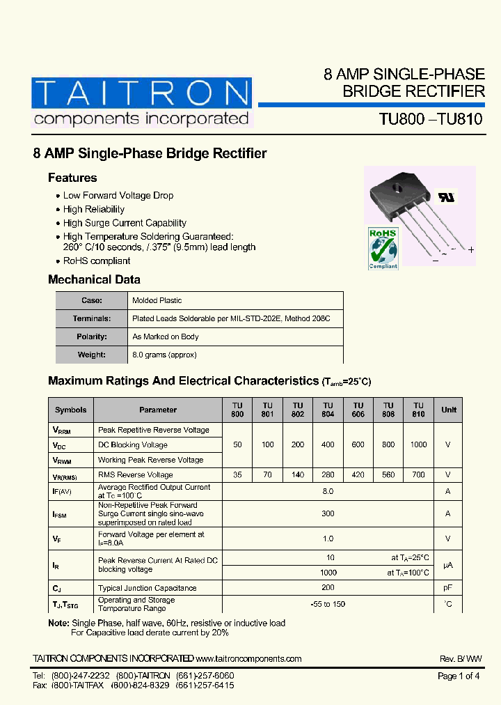 TU800_711289.PDF Datasheet
