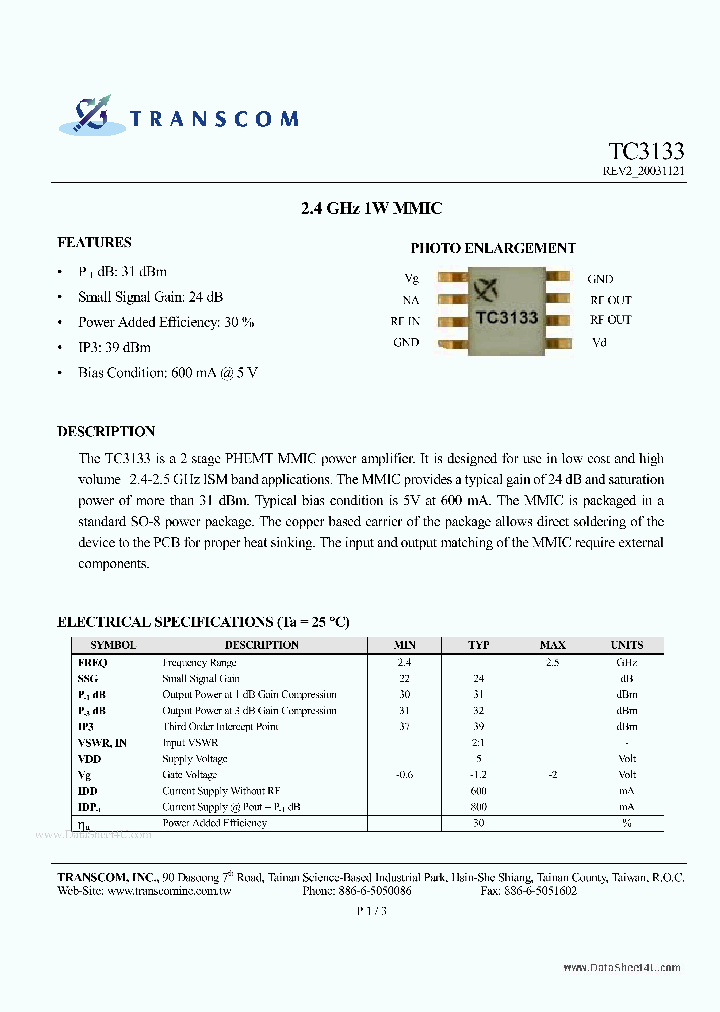 TC3133_845364.PDF Datasheet