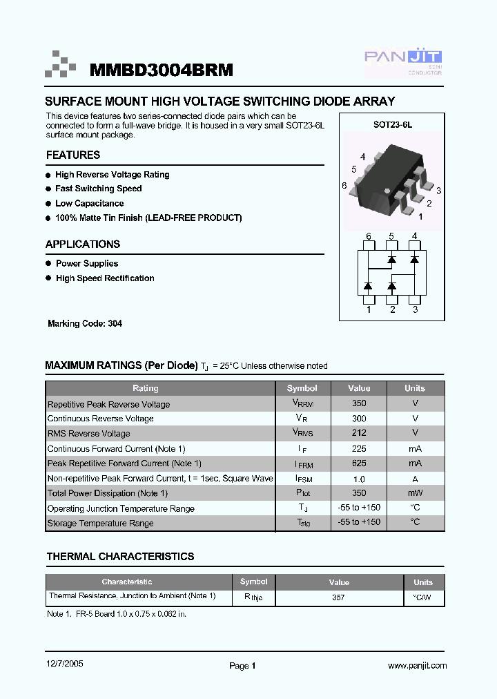 MMBD3004BRMTR13_714878.PDF Datasheet