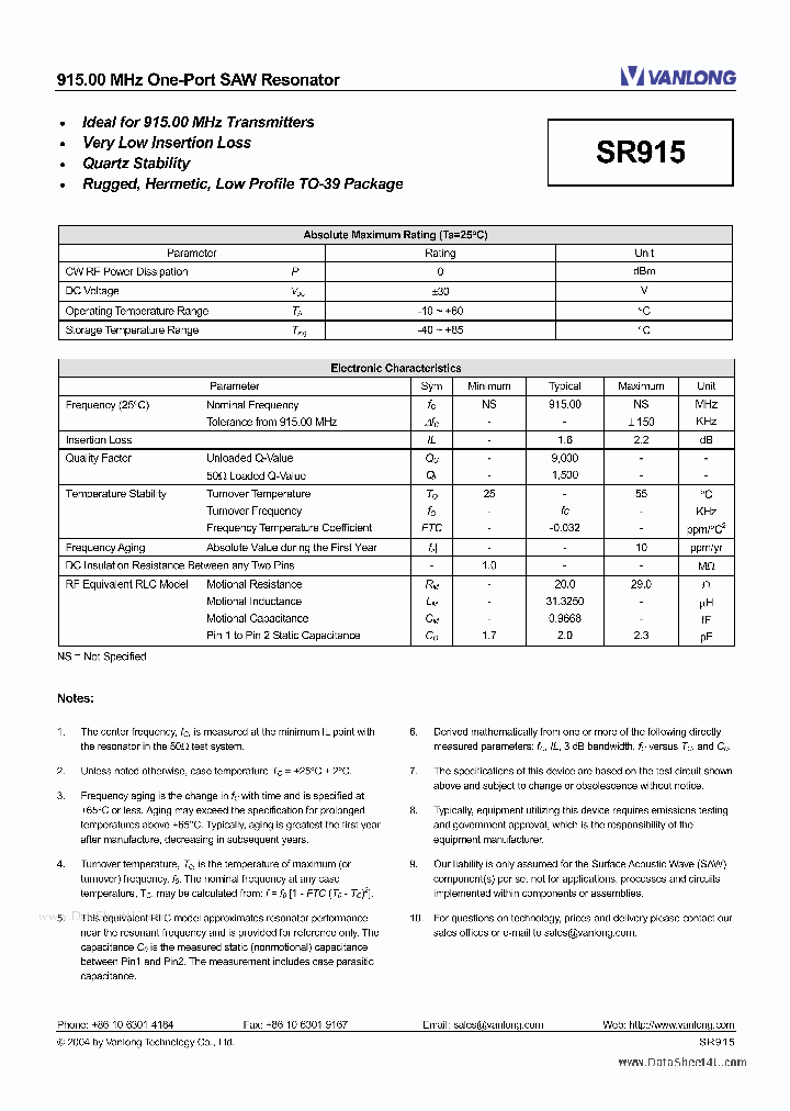 SR915_863962.PDF Datasheet
