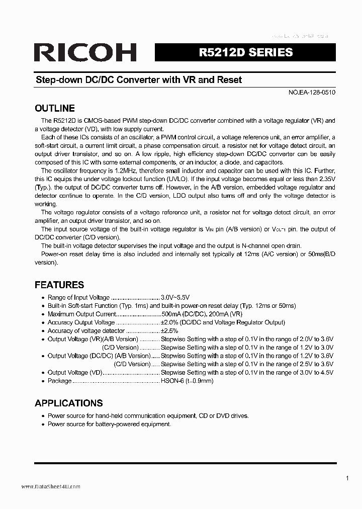 R5212D_874551.PDF Datasheet