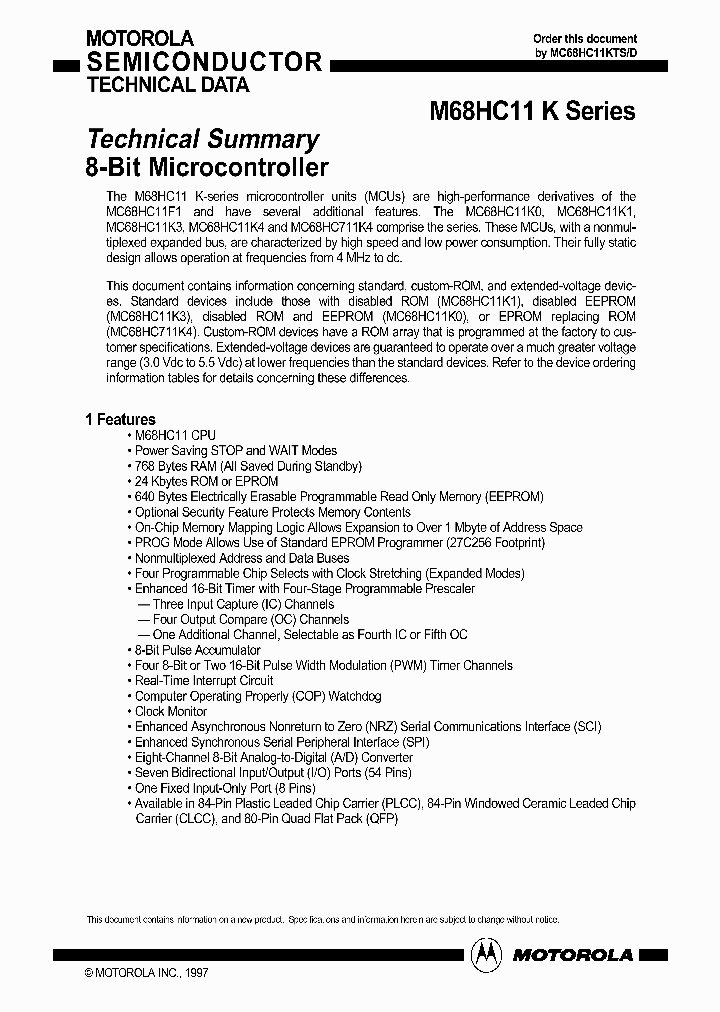 MC68HC11K_883940.PDF Datasheet