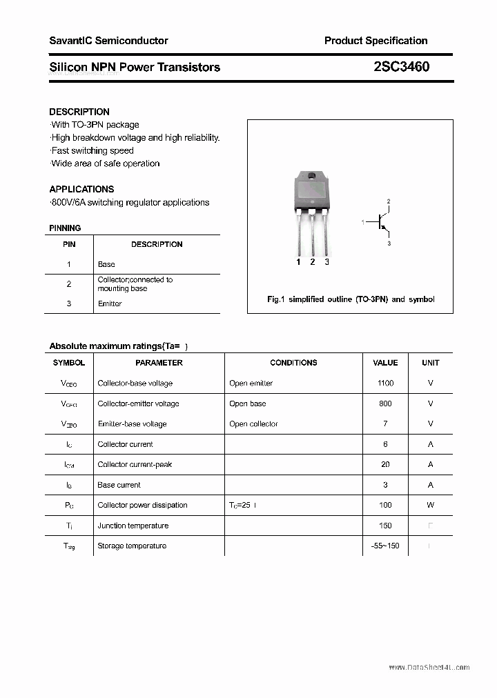 2SC3460_885159.PDF Datasheet