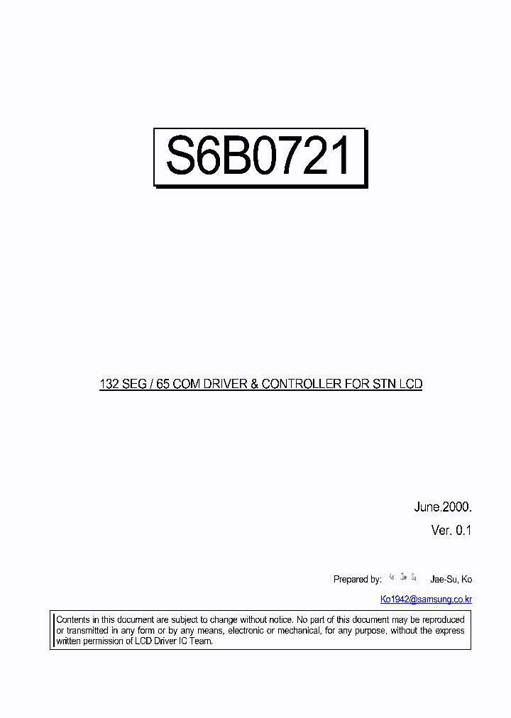 S6B0721_1159446.PDF Datasheet