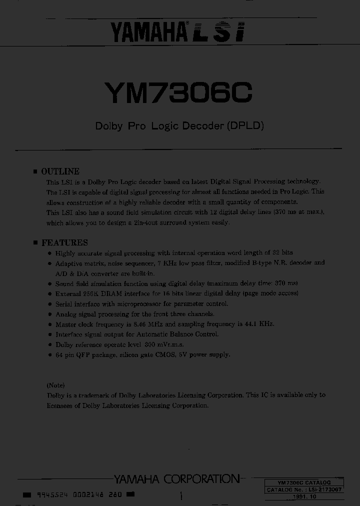 YM7306C_874719.PDF Datasheet