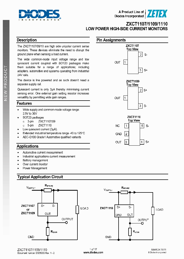 ZXCT1110W5-7_1183008.PDF Datasheet