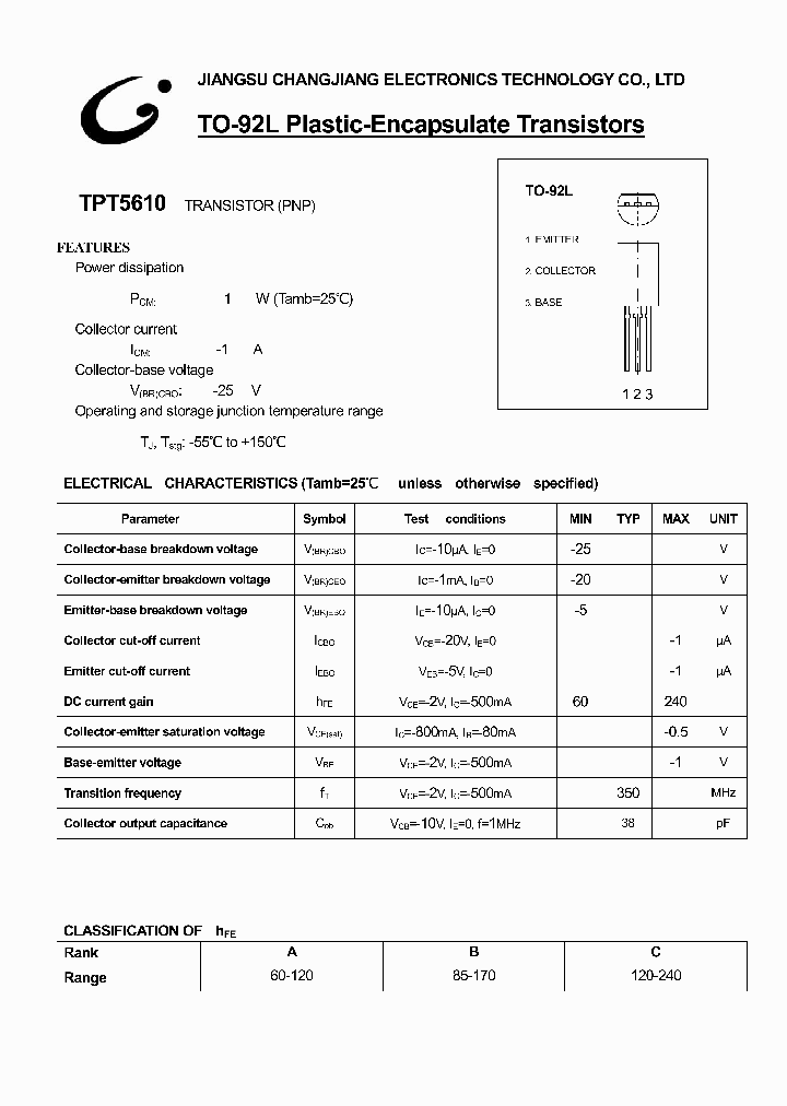 TPT5610-TO-92L_727590.PDF Datasheet