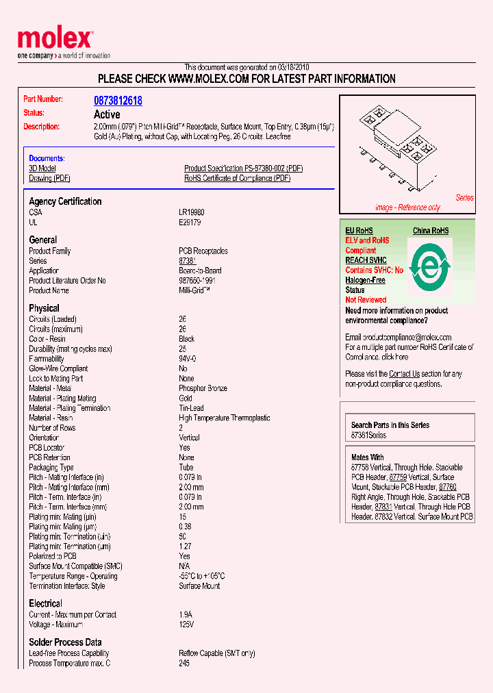 87381-2618_1185869.PDF Datasheet