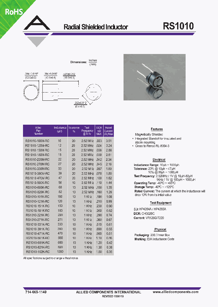 RS1010-820K-RC_1187507.PDF Datasheet