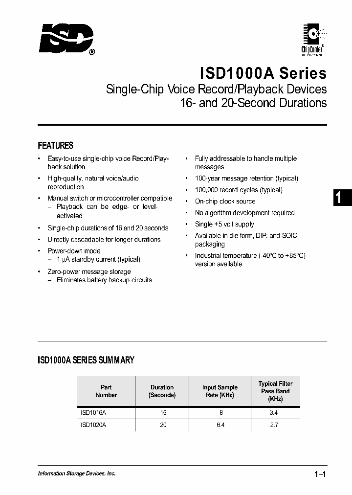 ISD1016AG_1188212.PDF Datasheet