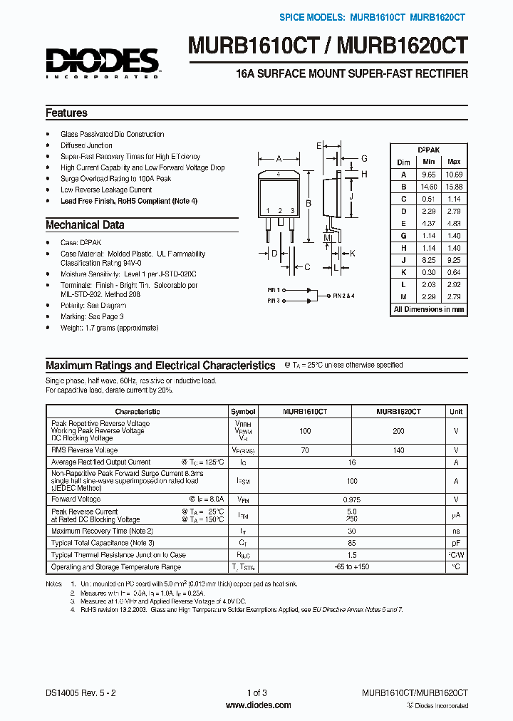 MURB1610CT-13_1190658.PDF Datasheet