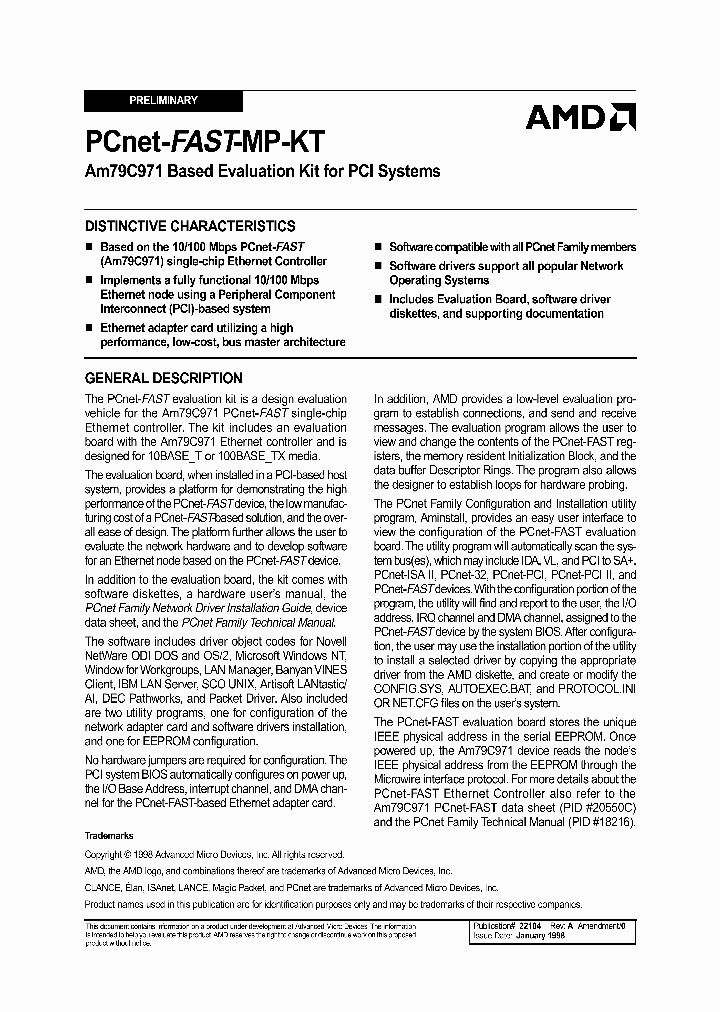 PCNET-FAST-MP-KT_1207774.PDF Datasheet