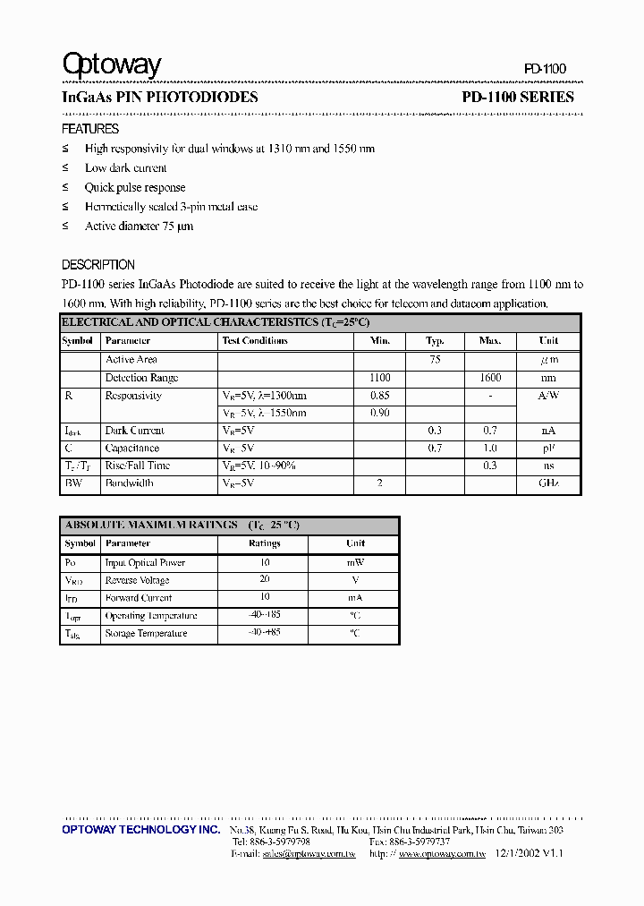PD-1100-100_734526.PDF Datasheet