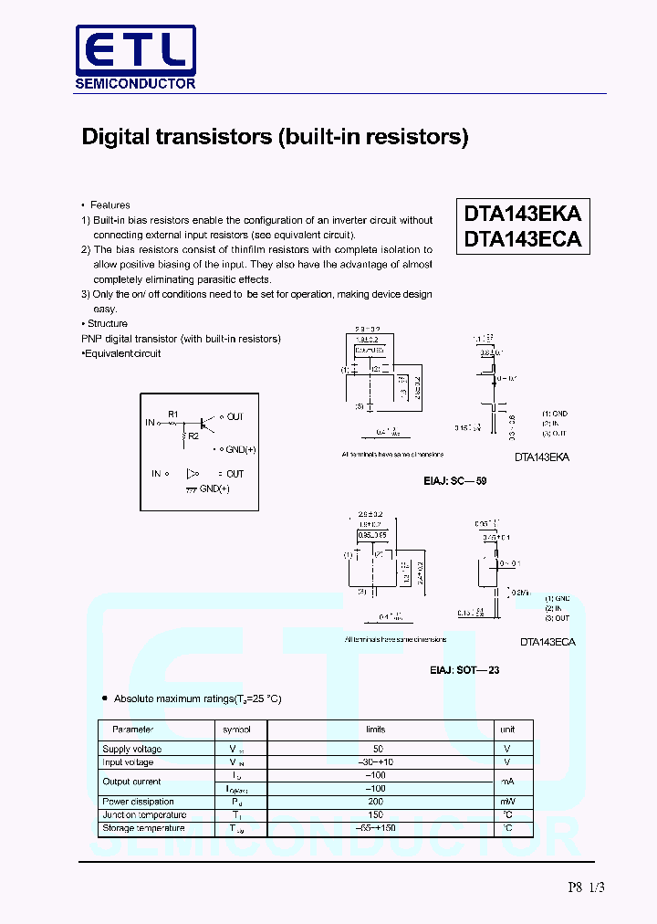 DTA143EKA_1207005.PDF Datasheet