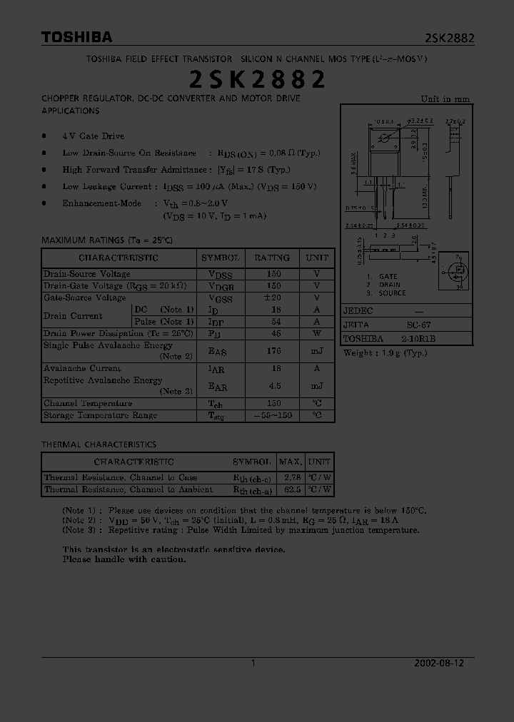 2SK2882_1231622.PDF Datasheet