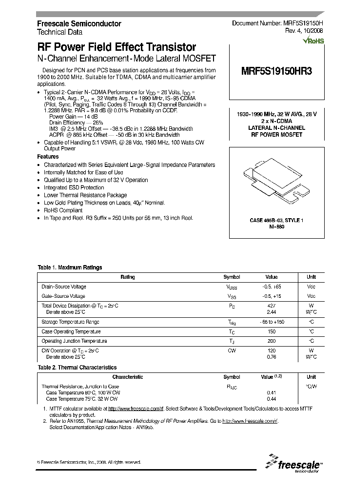 MRF5S19150HR3_1210353.PDF Datasheet