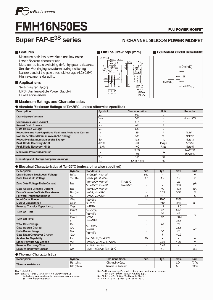 FMH16N50ES_1213539.PDF Datasheet