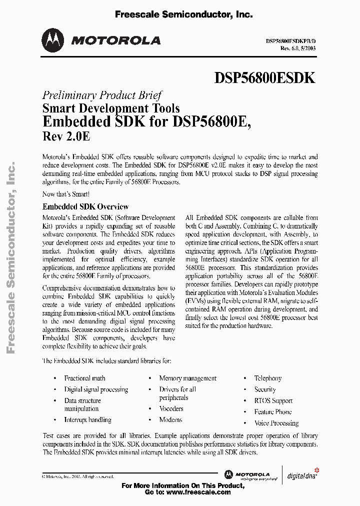 DSP56800ESDKPB_1234086.PDF Datasheet