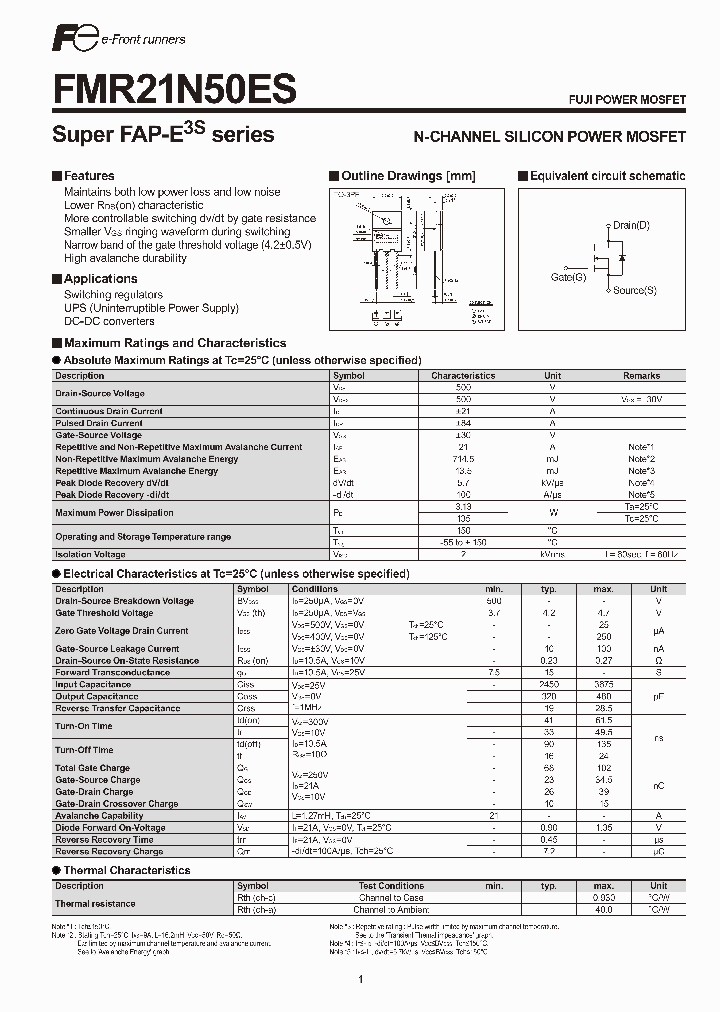 FMR21N50ES_1229276.PDF Datasheet