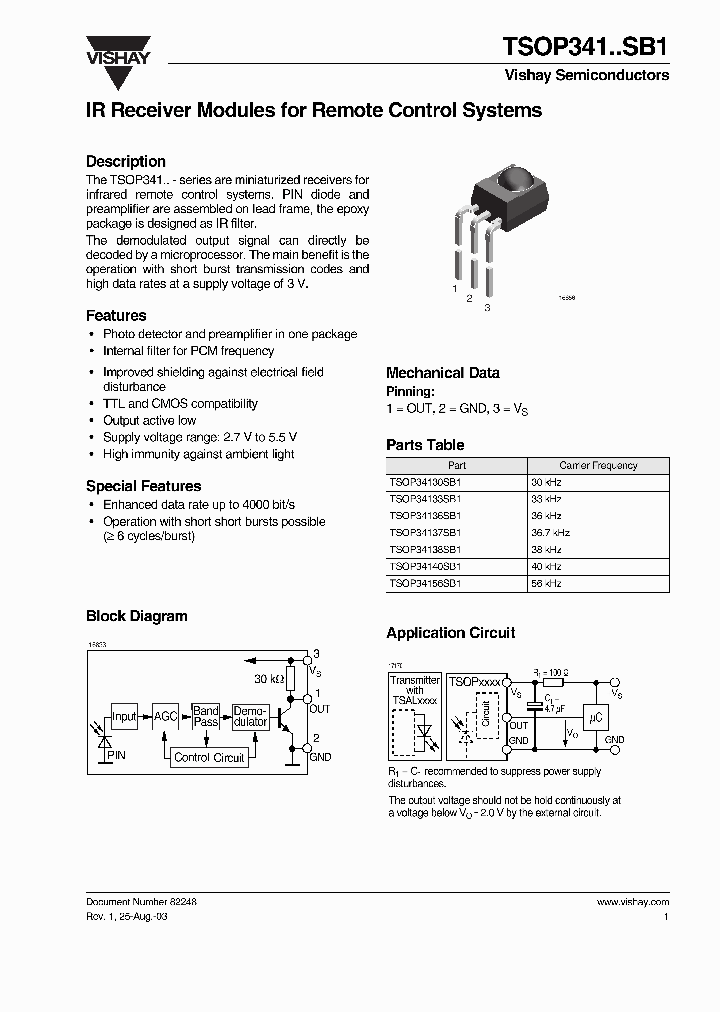 TSOP341SB1_1248807.PDF Datasheet