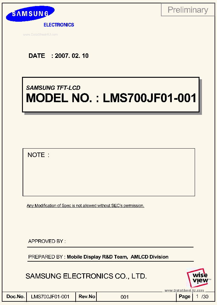 LMS700JF01-001_917181.PDF Datasheet